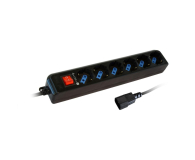 Techly do UPS 6 gniazd, 1,5m czarna 300415 - 1376425 - zdjęcie 1